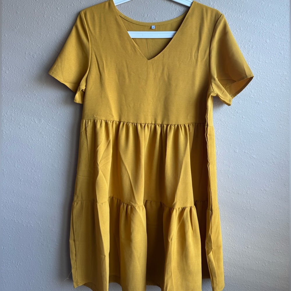 Stylish Mustard Dress